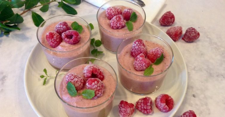 Mousse de framboesa
